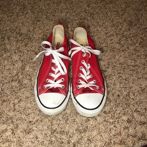 ☾Red Converse Sneakers☾